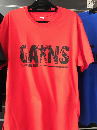 GHN - TSHIRT RED - GAINS HEALTH AND NUTRITION