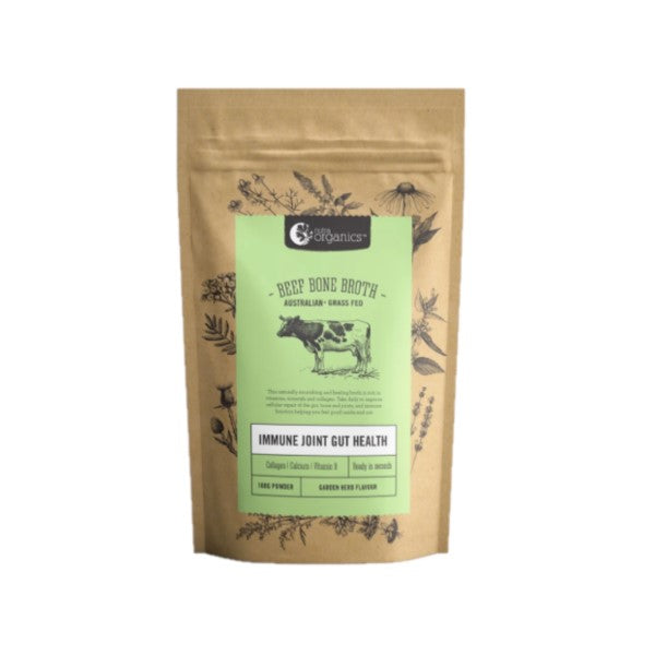 Nutra Organics - Beef Bone Broth Garden Herb 100g - GAINS HEALTH AND NUTRITION