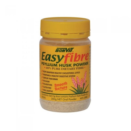 Bonvit - Easyfibre Psyllium Husk Powder 200g - GAINS HEALTH AND NUTRITION