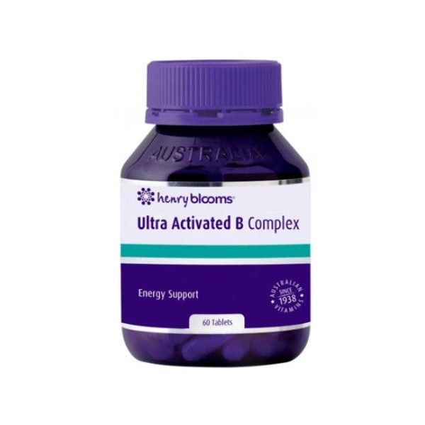 Henry Blooms - Ultra-B Complex Activated 60 Tablets - GAINS HEALTH AND NUTRITION