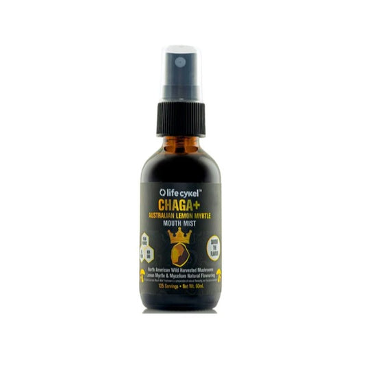 Life Cykle - Chaga and Lemon Myrtle Mouth Mist 60ML - GAINS HEALTH AND NUTRITION