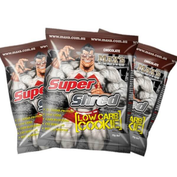 MAXS - SUPER SHRED LOW CARB COOKIES - GAINS HEALTH AND NUTRITION