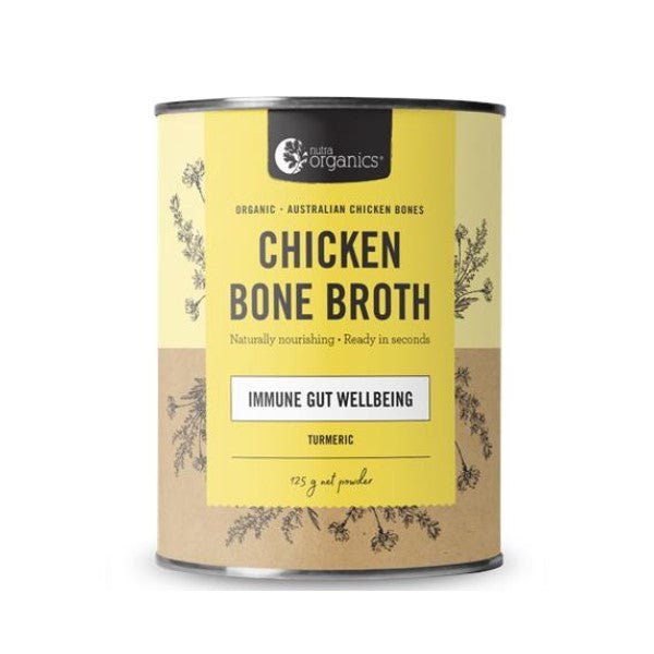 Nutra Organics - Bone Broth Chicken Turmeric 125g - GAINS HEALTH AND NUTRITION