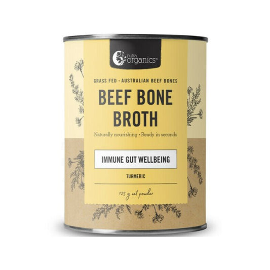 Nutra Organics - Bone Broth Beef Turmeric 125g - GAINS HEALTH AND NUTRITION