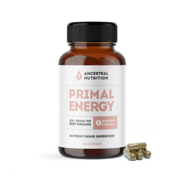 Ancestral Nutrition - Primal Energy Women Grass Fed Beef Organ - GAINS HEALTH AND NUTRITION