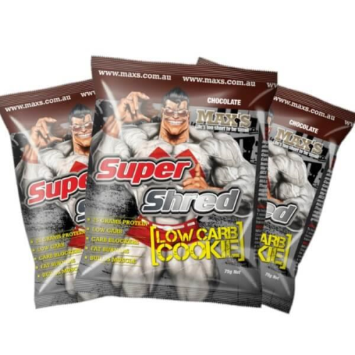 MAXS - SUPER SHRED LOW CARB COOKIES - GAINS HEALTH AND NUTRITION
